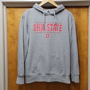 Ohio State Sparkly Shimmery Hoodie Girls Womens Gray Large